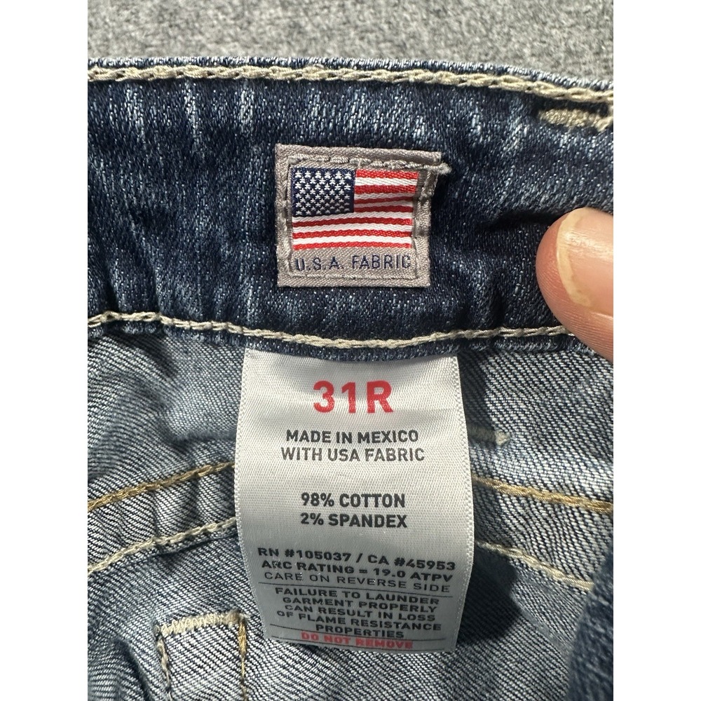 Ariat FR Mid Rise Boot Cut Jeans Women 31R USA Flame Resistant Work Western CAT2 - Picture 4 of 14
